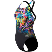 Speedo bañador natación mujer FL Placement Printed PowerBack vista detalle