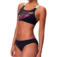 Speedo bañador natación mujer Medley Logo V-Back Two Piece vista detalle