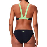 Speedo bañador natación mujer Medley Logo V-Back Two Piece vista trasera