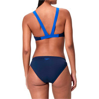Speedo bañador natación mujer Medley Logo V-Back Two Piece vista trasera
