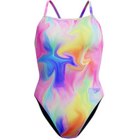 Speedo bañador natación mujer Printed V-Back 1PC vista frontal