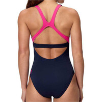 Speedo bañador natación mujer Solid Flex Band One Piece vista trasera