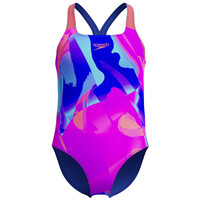 Speedo bañador natación niña Girls Digital Allover Powerback vista frontal
