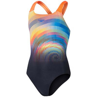Speedo bañador natación niña Girls Digital Placement Powerback vista frontal