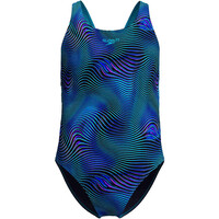 Speedo bañador natación niña Print Leaderback One Piece vista frontal
