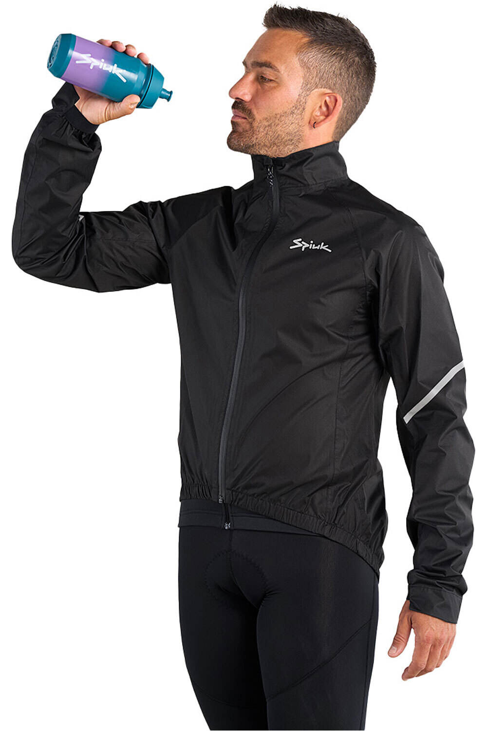 Spiuk chaqueta impermeable ciclismo hombre IMPERMEABLE TOP TEN MEMBRANA UNISEX vista trasera