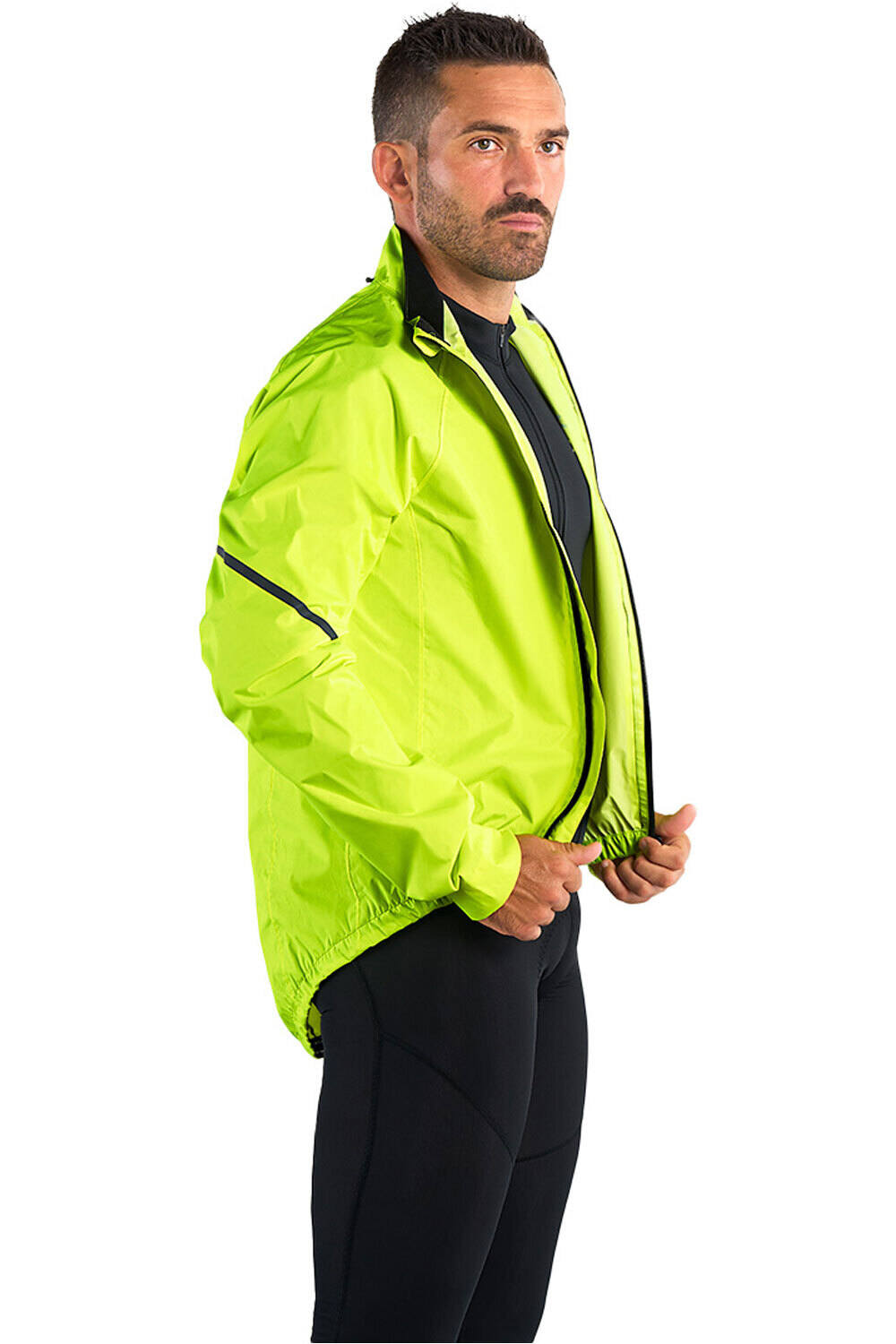 Spiuk chaqueta impermeable ciclismo hombre IMPERMEABLE TOP TEN MEMBRANA UNISEX vista trasera