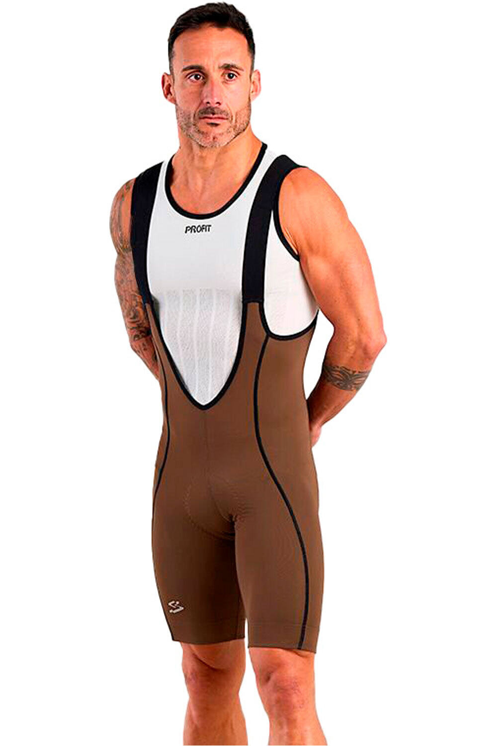 Spiuk culotte corto hombre CULOTE CORTO C/T 400 vista frontal