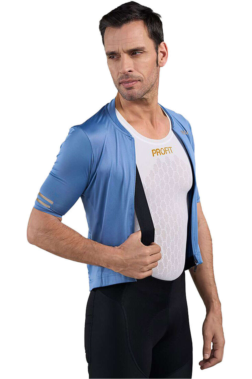 Spiuk culotte corto hombre CULOTE CORTO C/T PROFIT SUMMER HOMBRE NE vista frontal