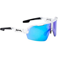 Spiuk gafas ciclismo DABBEL TRANSPARENTE LENTE ESPEJO AZUL vista frontal