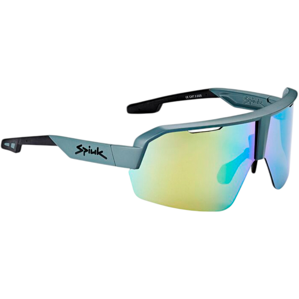 Spiuk gafas ciclismo DABBEL VERDE LENTE ESPEJO AMARILLO vista frontal