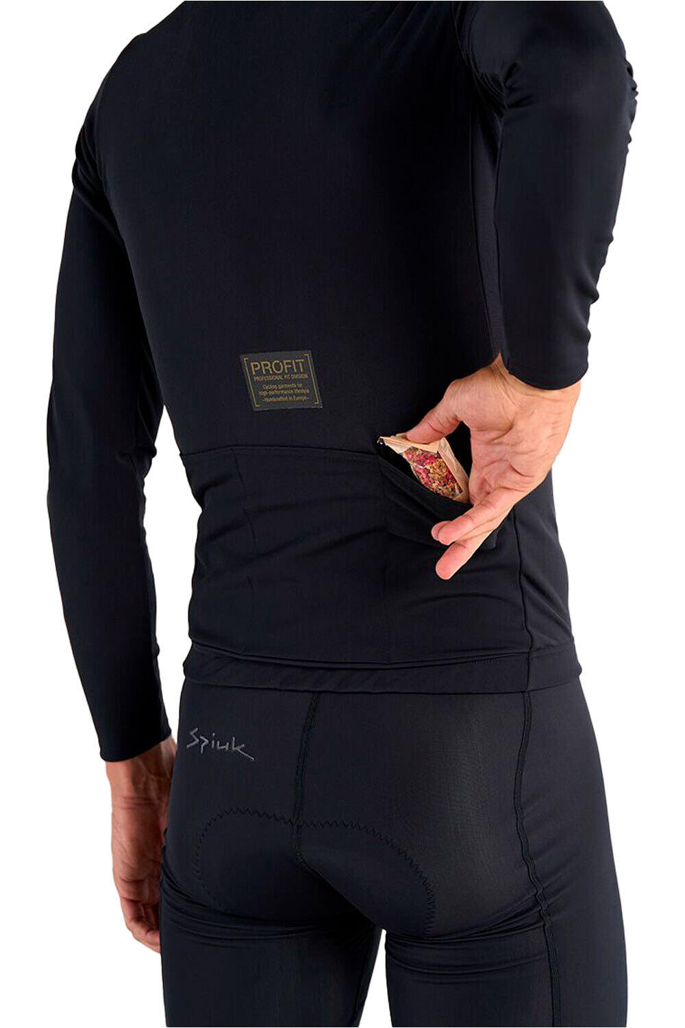 Spiuk maillot manga larga hombre MAILLOT M/L PROFIT COLD&RAIN vista trasera