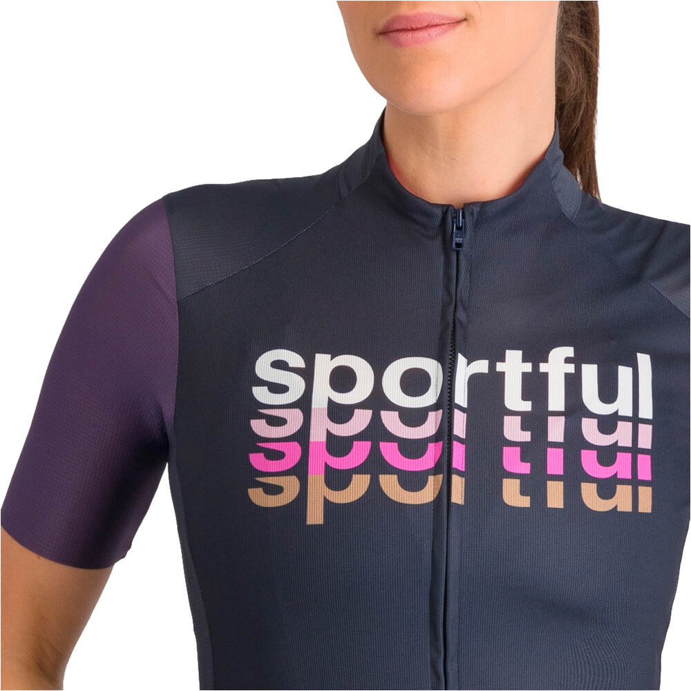 Sportful maillot manga corta mujer SUPERGIARA LOGO 2 W JERSEY vista detalle