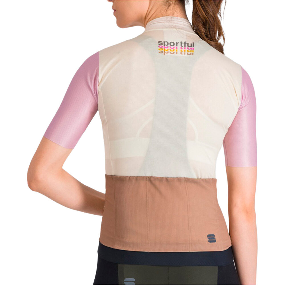 Sportful maillot manga corta mujer SUPERGIARA LOGO 2 W JERSEY vista trasera