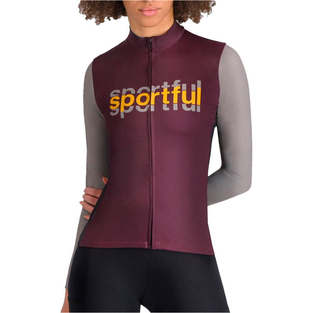 Sportful maillot manga larga mujer SUPERGIARA LOGO THERMAL W JERSEY vista frontal