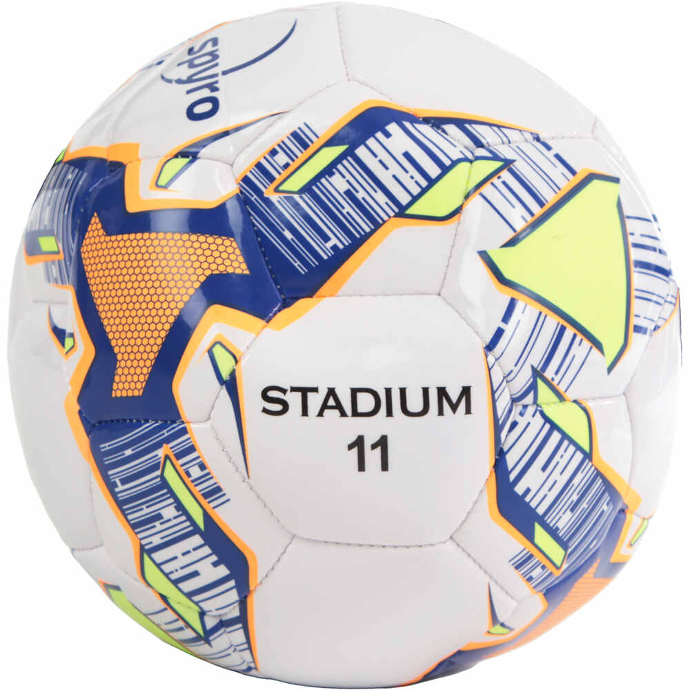 Spyro balon fútbol STADIUM 11 WHI-BL vista frontal