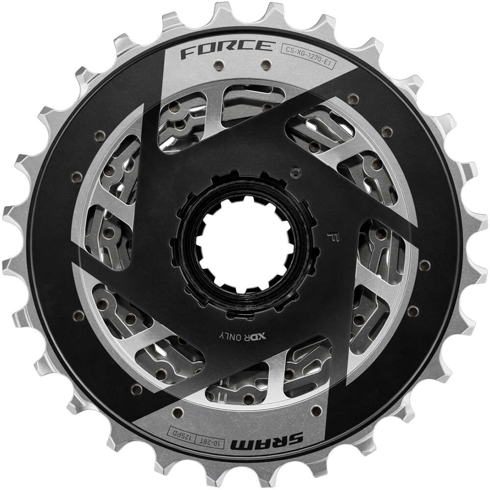 Sram cassette bicicleta carretera SRM CASSETTE XG1270 10-30 SILVER (FORCE) 02