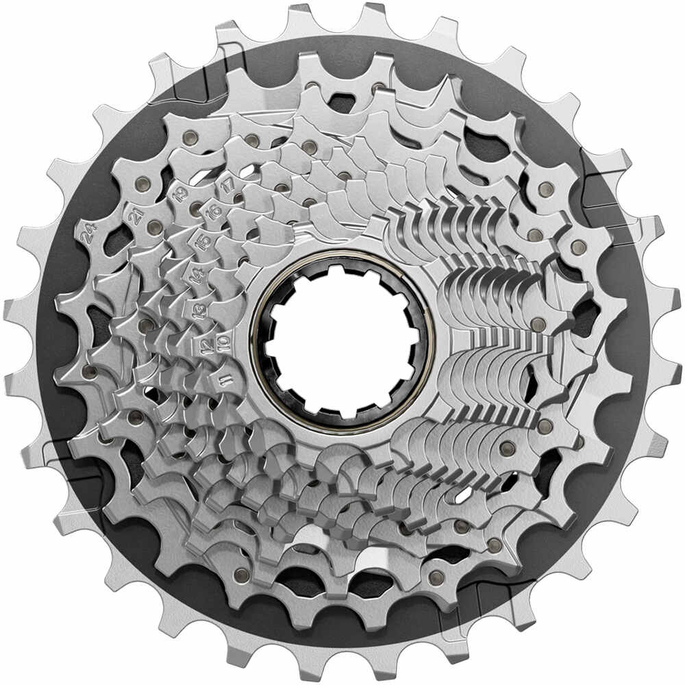 Sram cassette bicicleta carretera SRM CASSETTE XG1270 10-30 SILVER (FORCE) vista frontal