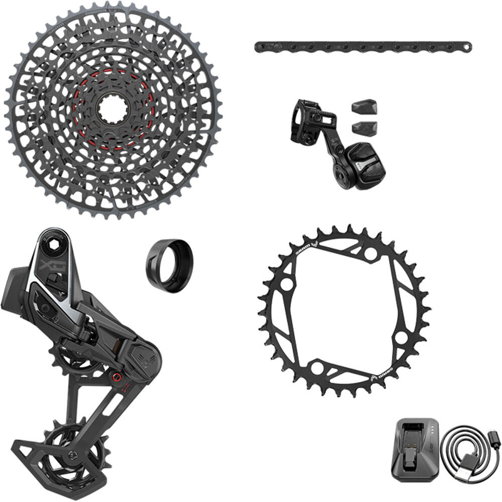 Sram grupo mtb GRUPO AXS X0 T-TYPE E-MTB 104BCD vista frontal