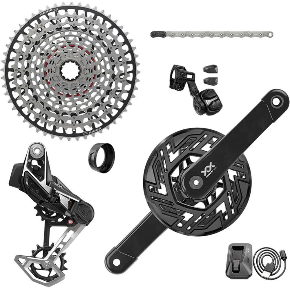 Sram grupo mtb GRUPO AXS XX T-TYPE E-MTB BOSCH 165 36T vista frontal