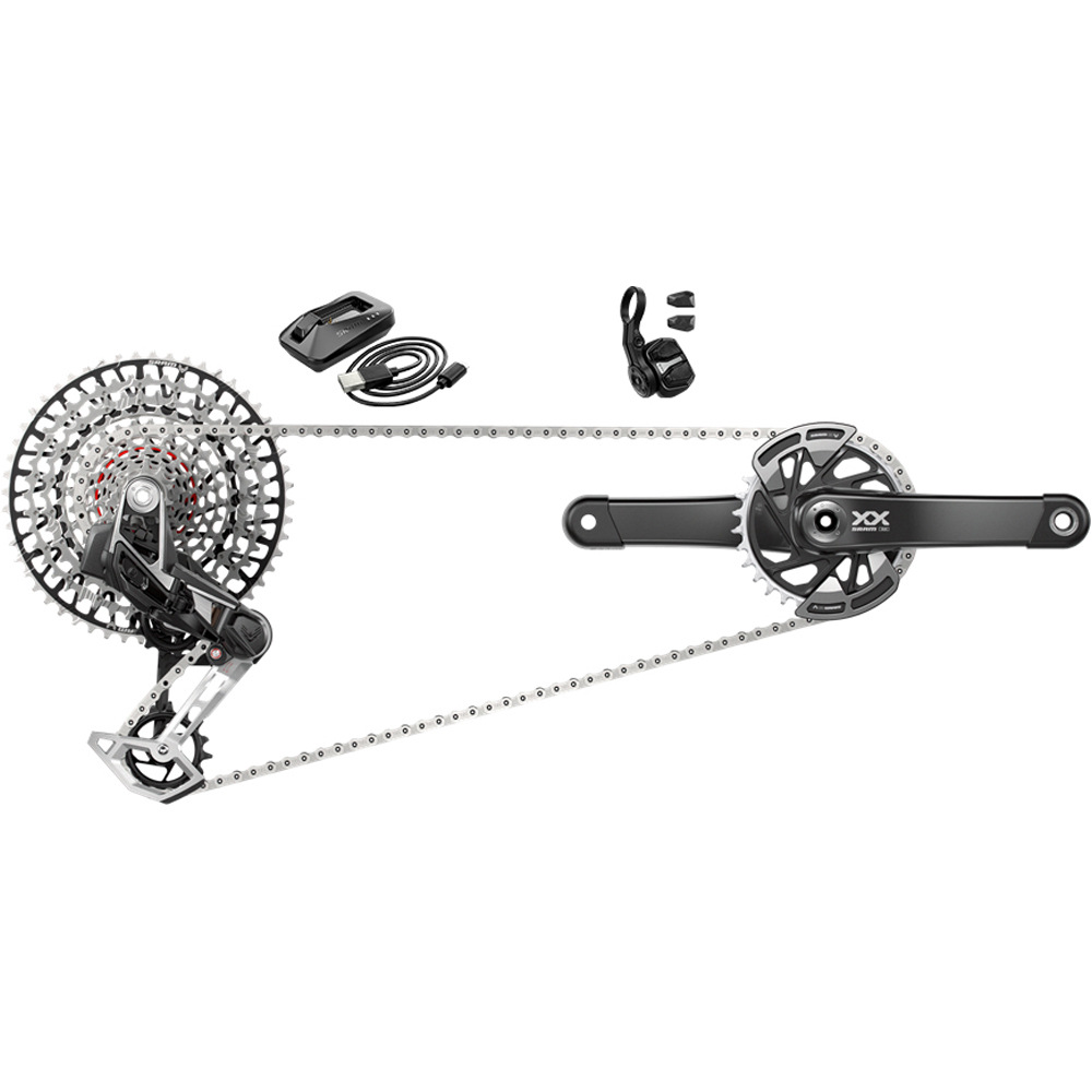 Sram grupo mtb GRUPO AXS XX T-TYPE Q174 CL55 175 32T vista frontal