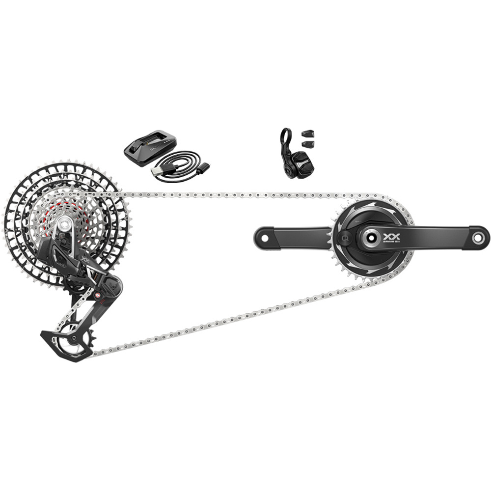 Sram grupo mtb GRUPO AXS XXSL T-TYPE POWERMETER 170 34T vista frontal