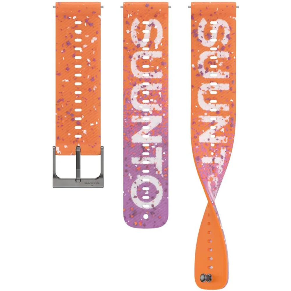 Suunto correas de relojes deportivos 22 ATH6 SILICONE STRAP POWER ORANGE S+M vista frontal