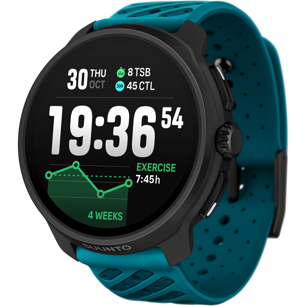 Suunto pulsómetros con gps SUUNTO RACE 2 WAVE BLUE vista frontal