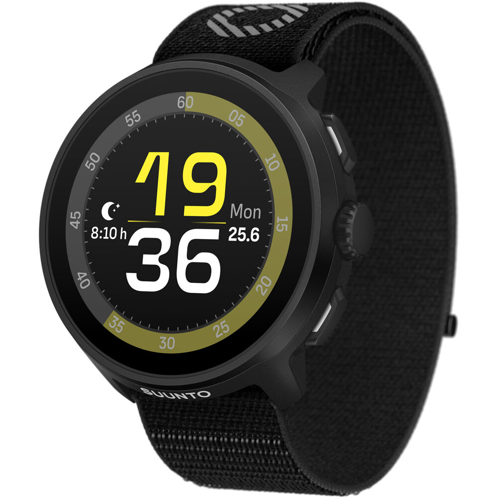 Suunto pulsómetros con gps SUUNTO RUN ALL BLACK vista frontal