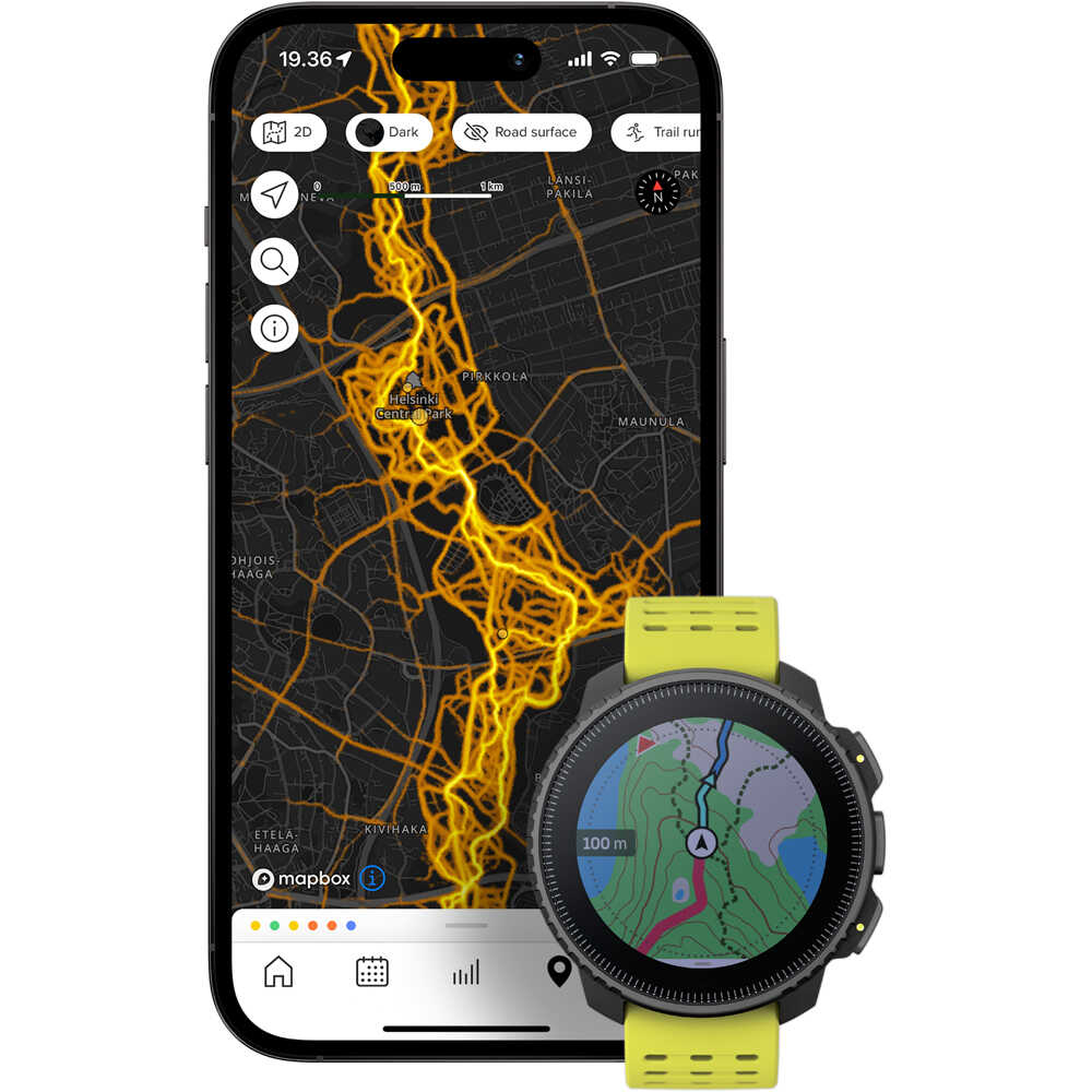 Suunto pulsómetros con gps SUUNTO VERTICAL BLACK LIME 11