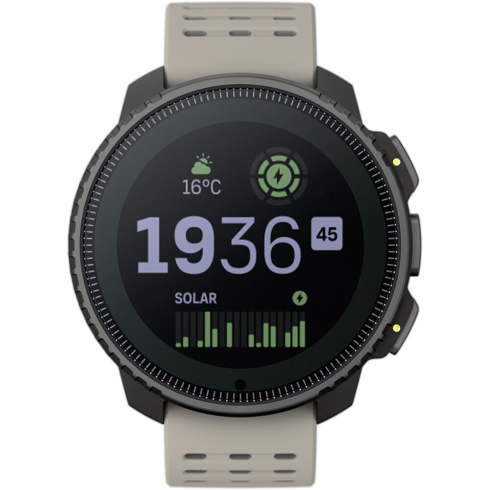 Suunto pulsómetros con gps SUUNTO VERTICAL SOLAR SAND - STEEL vista frontal