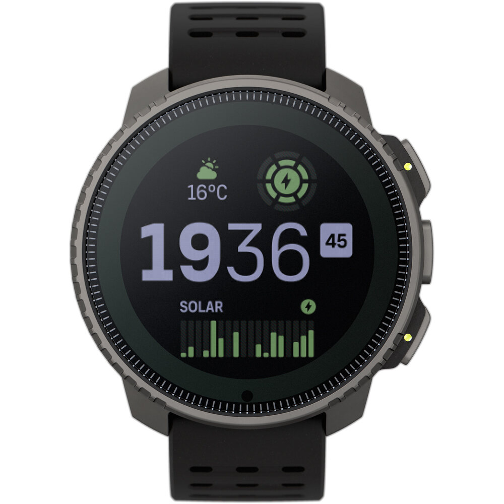 Suunto pulsómetros con gps SUUNTO VERTICAL TITANIUM SOLAR BLACK vista frontal