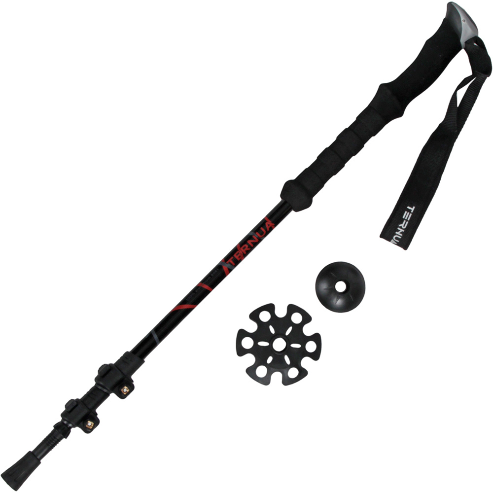 Ternua bastón travesía montaña ELBRUS POLE NERO vista frontal
