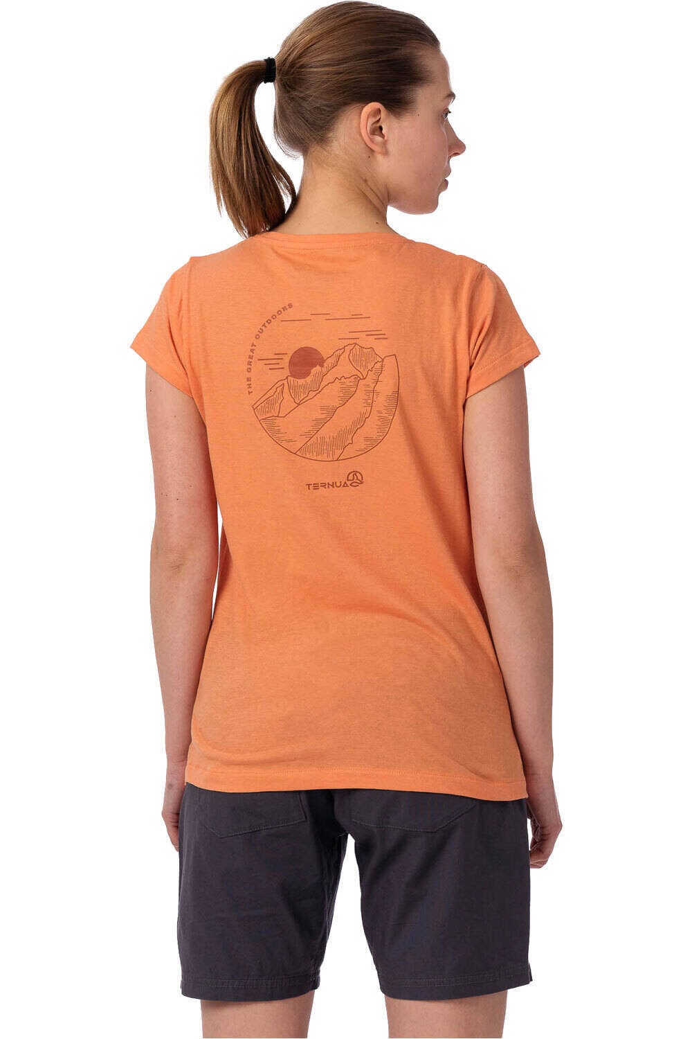 Ternua camiseta montaña manga corta mujer MERA vista trasera