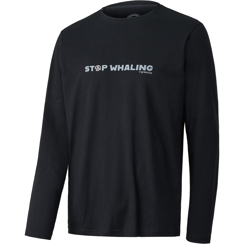 Ternua camiseta montaña manga larga hombre DURREL REGENERATIVE T M vista frontal