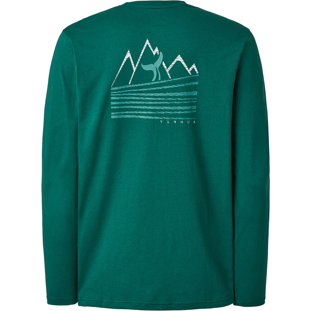 Ternua camiseta montaña manga larga hombre DURREL REGENERATIVE T M vista trasera