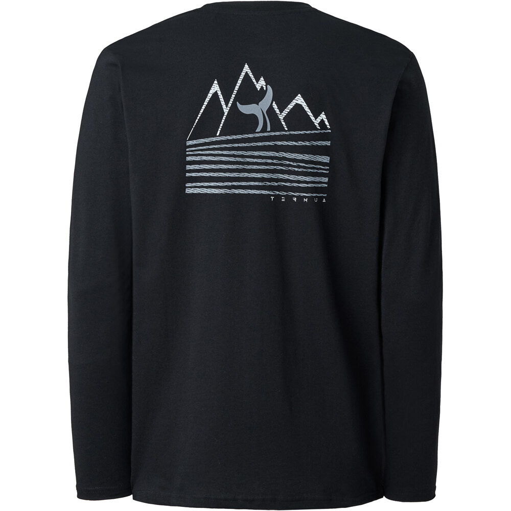 Ternua camiseta montaña manga larga hombre DURREL REGENERATIVE T M vista trasera