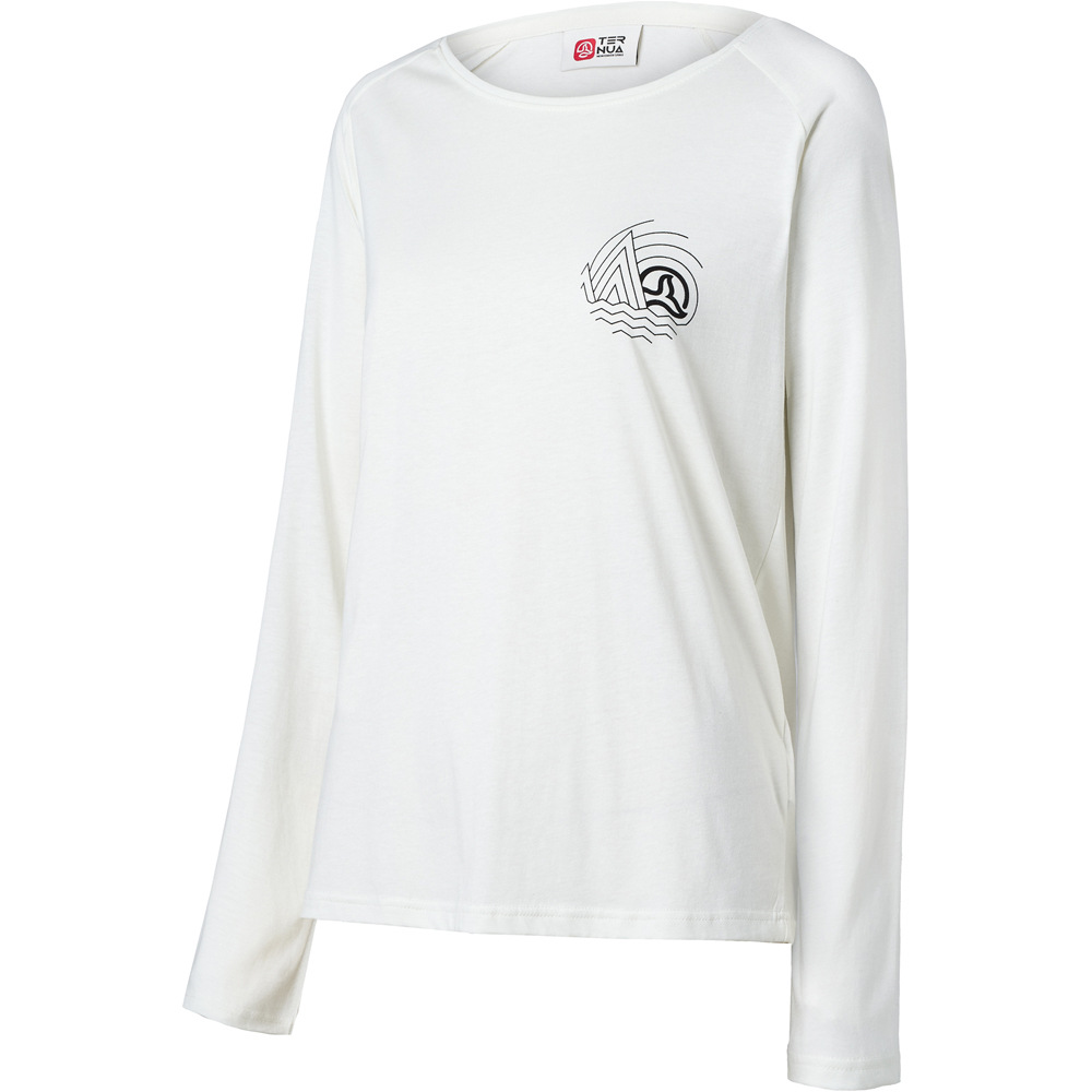 Ternua camiseta montaña manga larga mujer CHOPS T W vista frontal