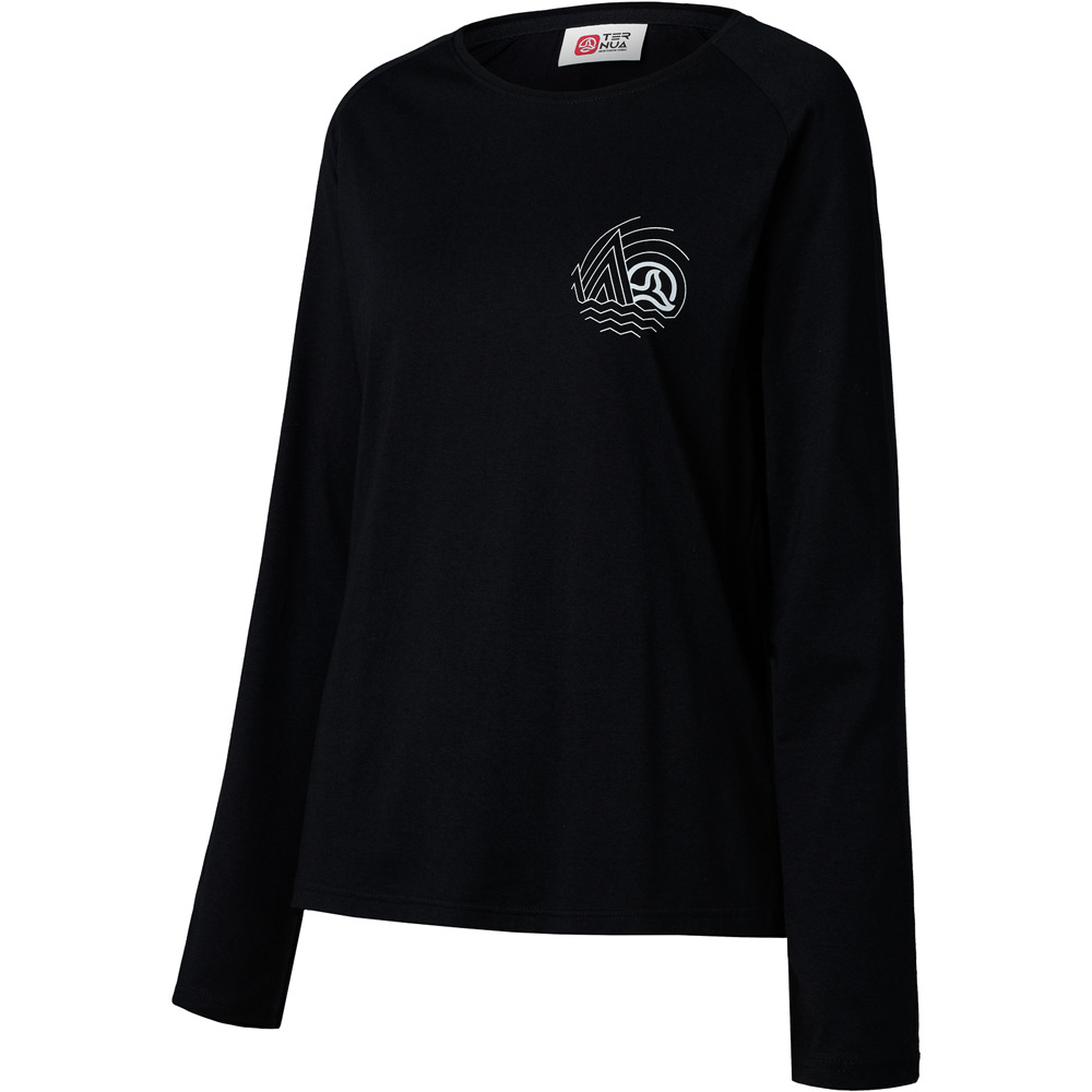 Ternua camiseta montaña manga larga mujer CHOPS T W vista frontal