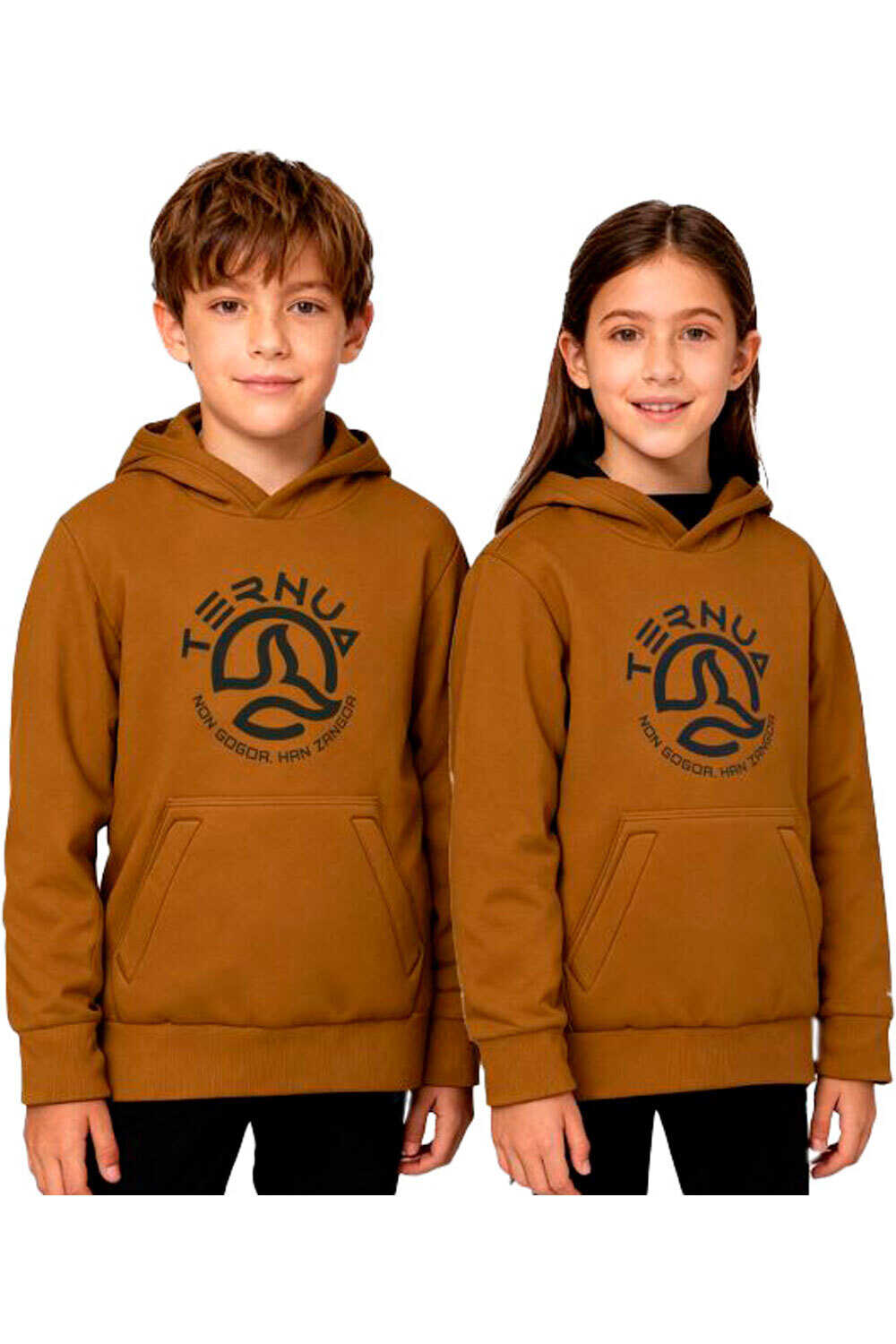 Ternua camiseta montaña manga larga niño BOTWOOD HOODY K vista frontal