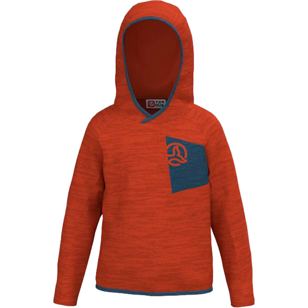 Ternua camiseta montaña manga larga niño TOSLOW HOODY K vista trasera