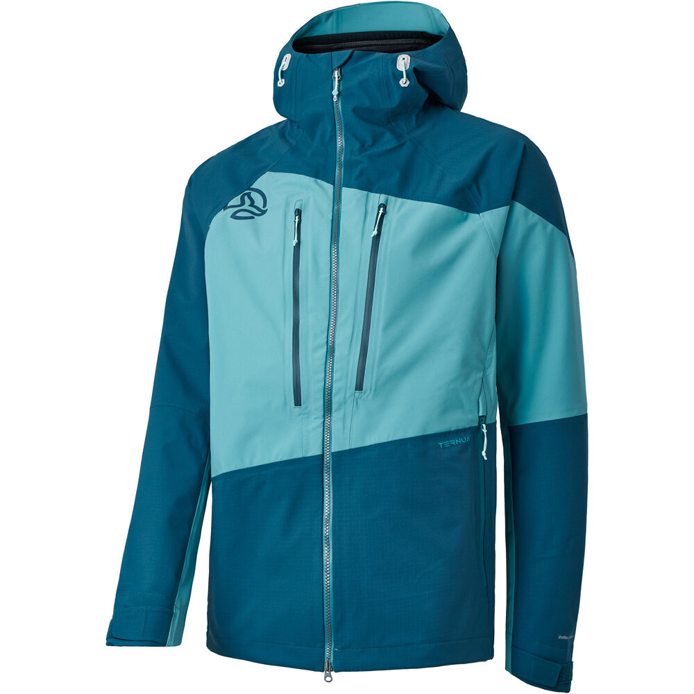 Ternua chaqueta impermeable hombre KLIMMER JKT M AZ vista frontal