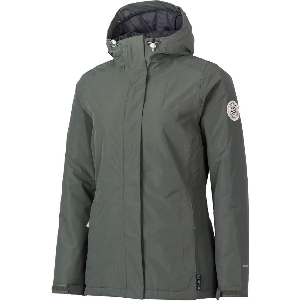 Ternua chaqueta impermeable insulada mujer TORNGAT JKT W vista frontal