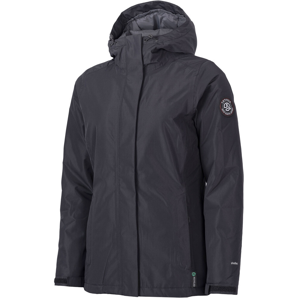 Ternua chaqueta impermeable insulada mujer TORNGAT JKT W vista frontal
