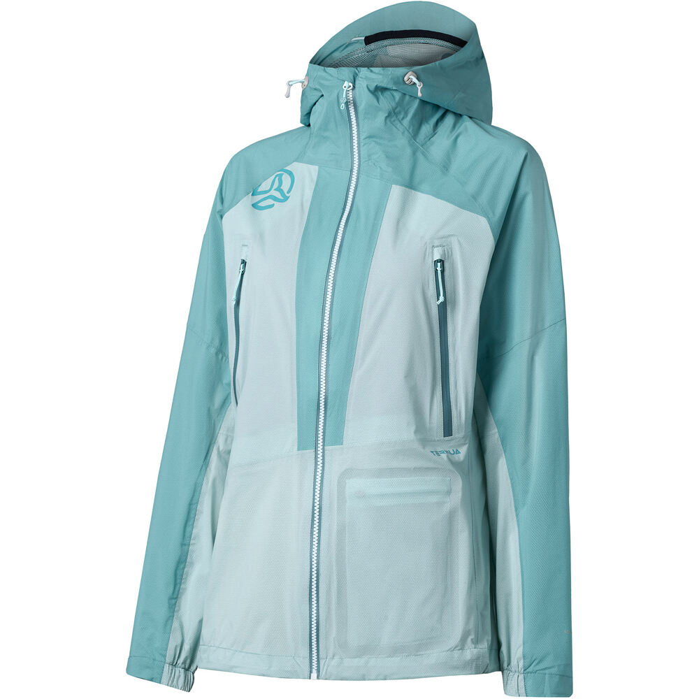 Ternua chaqueta impermeable mujer KARS 2.0 JKT W vista frontal
