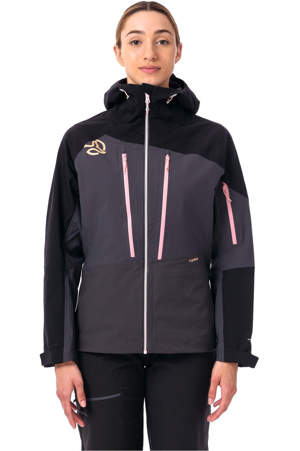 Ternua chaqueta impermeable mujer KLIMMER JKT W NE vista frontal