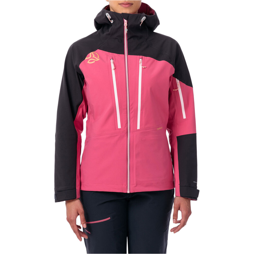 Ternua chaqueta impermeable mujer KLIMMER JKT W vista frontal