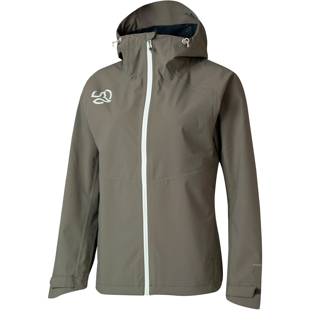 Ternua chaqueta impermeable mujer VALDUR JKT W vista frontal