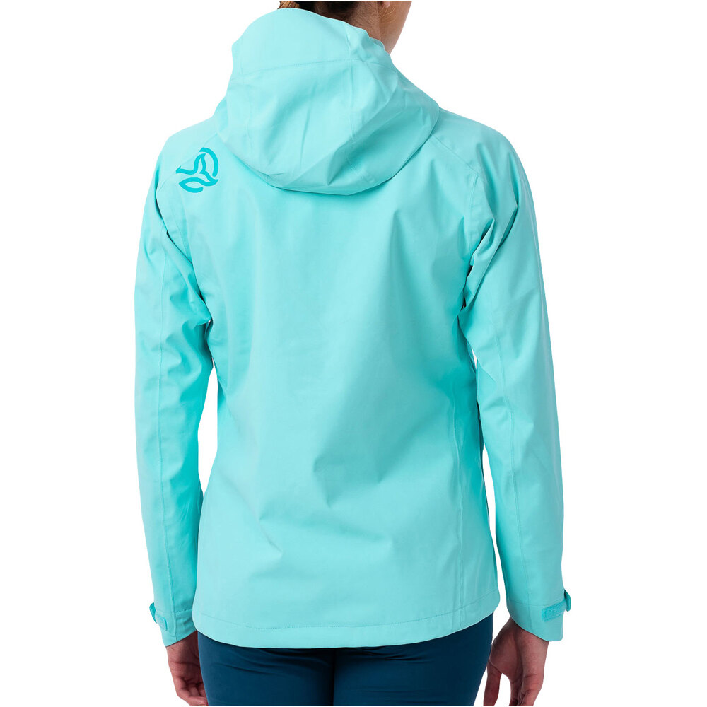 Ternua chaqueta impermeable mujer VALDUR JKT W vista trasera