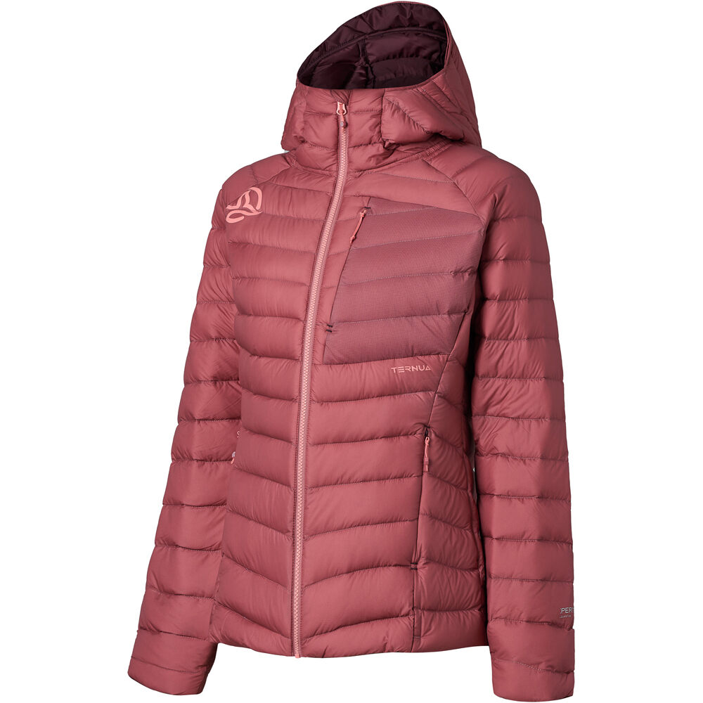 Ternua chaqueta outdoor mujer VILMAN 2.0 HOOD DOWN JKT W vista frontal